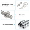 PATIKIL Flat Washers, 3 Pack 316 Stainless Steel 1 1/9"
