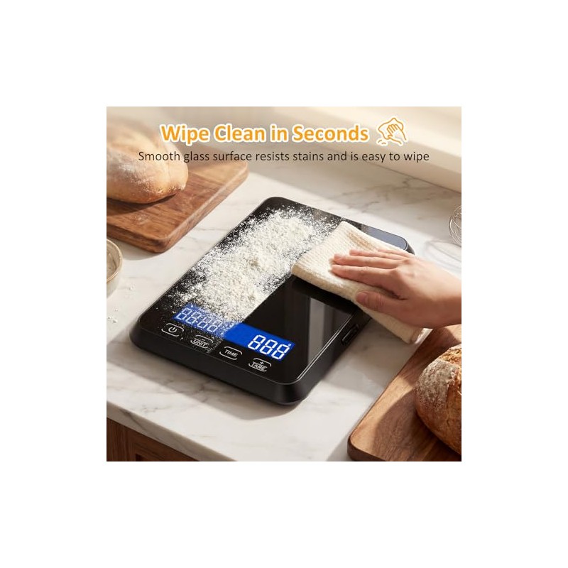 Letron Food Scale, 33 lb / 0.1 oz High Precision