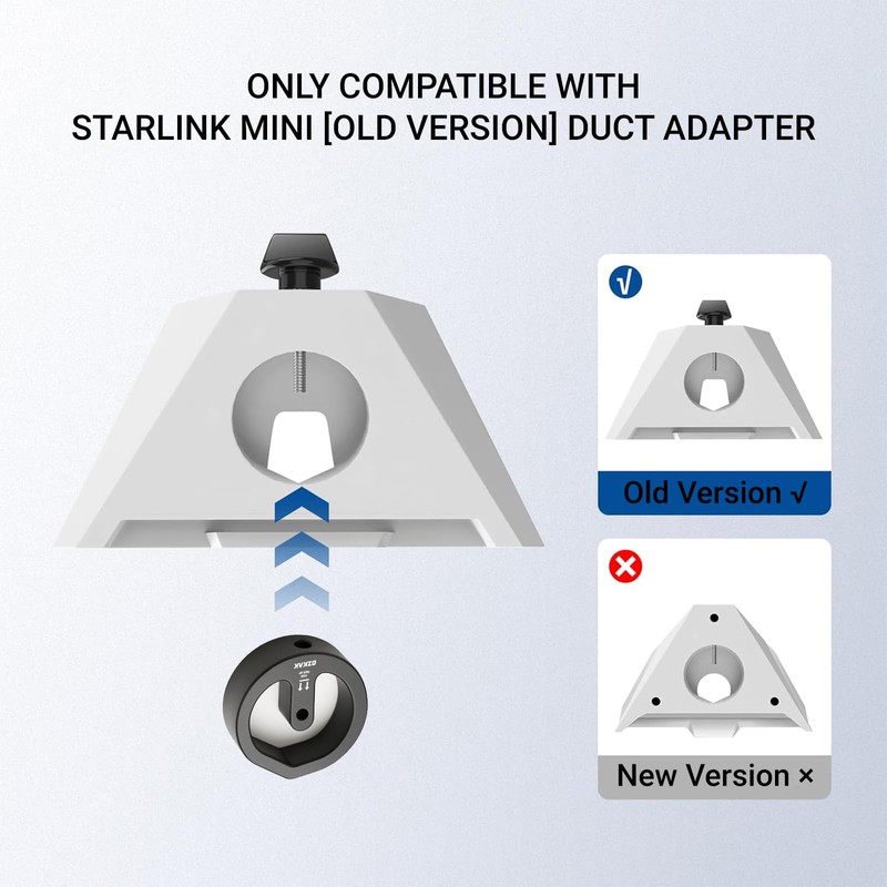 Starlink Mini Tripod Adapter, Heavy Duty Aluminum Adapter for Starlink