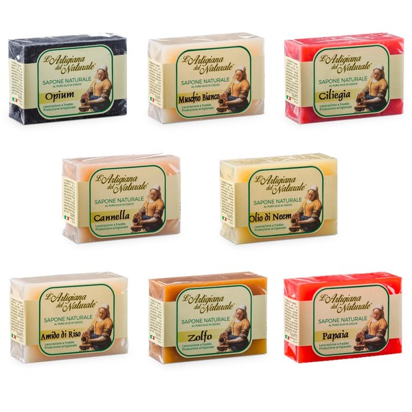 L'Artigiana del Naturale - Scented Plant Soap Set of 8
