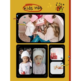 WELROG Baby Winter Warm Knit Hat Infant Toddler Kid Crochet Fur Hairball Beanie Cap(Light Pink)