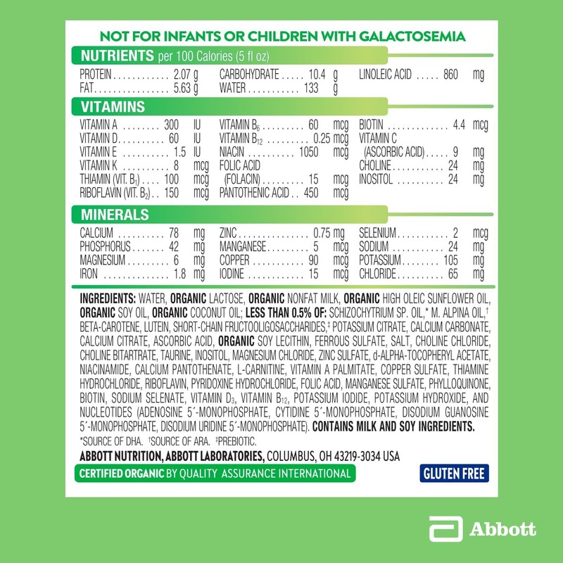 Pure Bliss by Similac Organic Infant Formula, Easy to Digest,