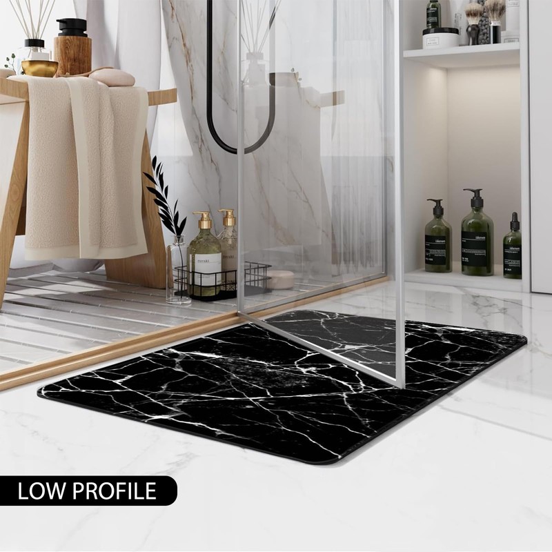COCIVIVRE 3 Pieces Bath Mat Sets, Toilet Mats, Non-Slip, Water