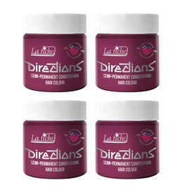 La Riche Directions Semi Permanent Hair Colour, Pack of 4 100 ml Tubs, Cerise