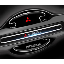 SPIRIT BEAST Mitsubishi Door Handle Protector RALLIART Pajero Delica D Lancer EX RVR Aspire Charisma Galant Diamante Digi Tide Bonaire eK Cross eK Wagon Mini Cab Anti-Scratch (Mitsubishi, A)
