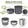 Gurukim Camping Cookware Kit Camping Pot and Pan Set with