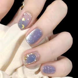 Natures Palmer Nail Tips 24p PD132 Ocean Star Moon Nail Art Nail Color Aesthetic Design PD-132 Ocean Star Moon / 네이처스파머 네일팁 24p PD132 오션스타문 네일아트 손톱 컬러 미적 감각 디자인 PD-132 오션 스타문