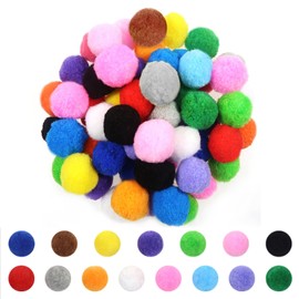 TOAOB 50pcs 1.5 Inch Large Pom Poms for Crafts Multicolour Fuzzy Pompoms Balls for DIY Arts Crafts Decorations