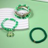 Pingyongchang St. Patricks Day Stackable Beaded Holiday Bracelets Set for