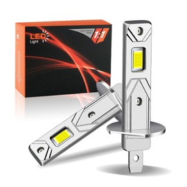 APMAT H1 LED Bulbs 30000LM 500% Brighter 6500K White Light, 1:1 Mini Size Fog Lights with 16 Upgraded Chips, Wireless Plug and Play, Pack of 2