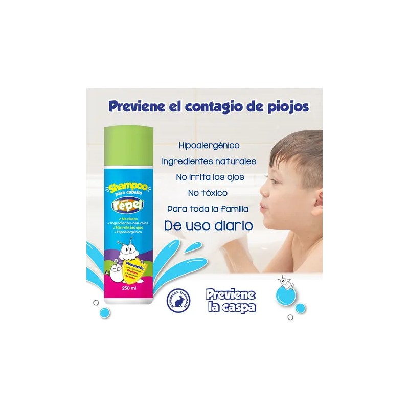 Shampoo Antipiojos Y Peine Para Piojos Sure Repel Kit