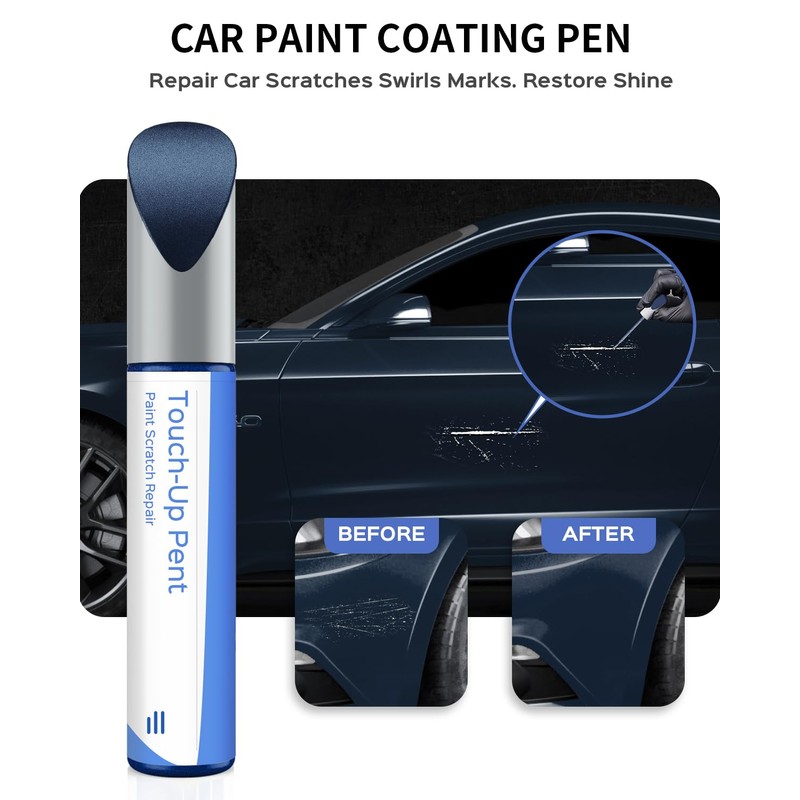 PARTS4EV N1 Blue Jeans Metallic Touch Up Paint Compatible with