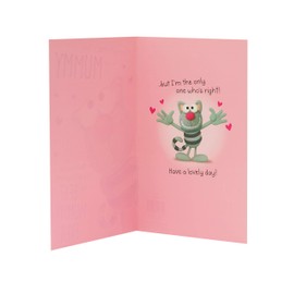UK Greetings Mother's Day Card With Envelope - Cat Cartoon Design