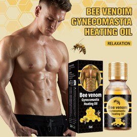 Bee Venom Gynecomastia Oil, Easy to use with Natural Extracts, Natural Bee Venom Oil for Strengthen The Chest Muscles