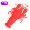 Cartoon U Disk PVC Small USB Lobster Pattern Flash Pen