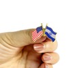 8PCS America Israel Flag Lapel Pins, American Israel Flag Friendship