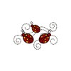 CafePress Ladybugs Sticker Square Bumper Sticker Car Decal