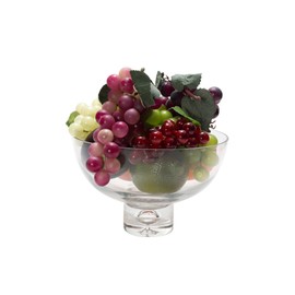 Flower Glass Vase Decorative Centerpiece for Home or Wedding by Royal Imports - Fruit Bowl Short Stem 8" Round, 5" Tall