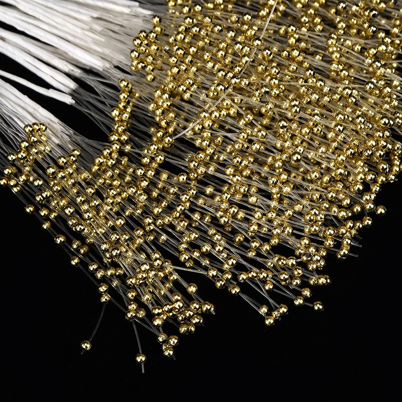 100Pcs Pearls Sticks Wearable ABS DIY Decoration Accessories for Wedding