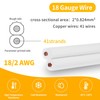 SPTDACSFP SPT-2 50FT 18/2 Electrical Wire, 18 Gauge 2 Conductors