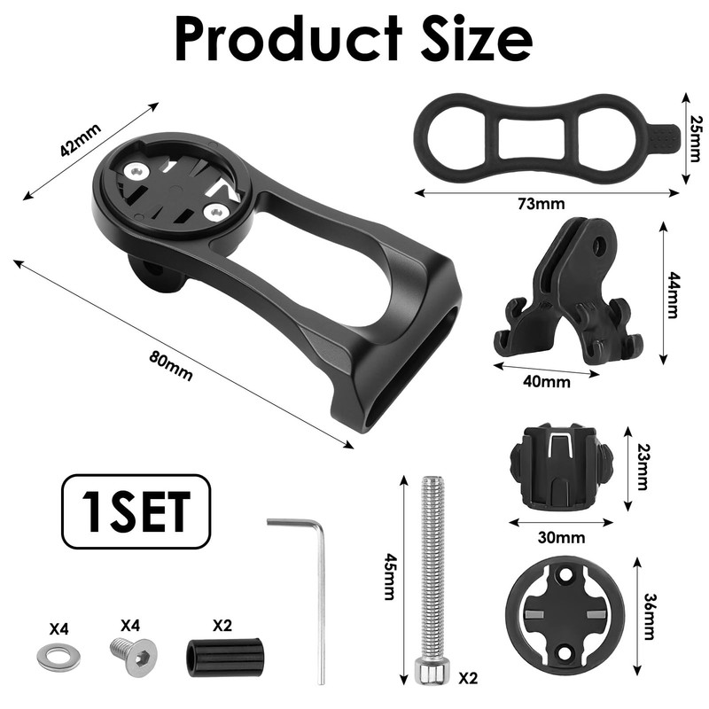 Out Front Bike Computer Combo Mount for Garmin Edge &