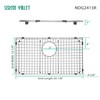 Serene Valley Sink Bottom Grid 24-1/8" X 13-1/8", Rear Drain