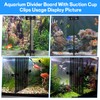 DIVINA VITAE 12Pcs Fish Tank Divider with 16 Suction Cups,