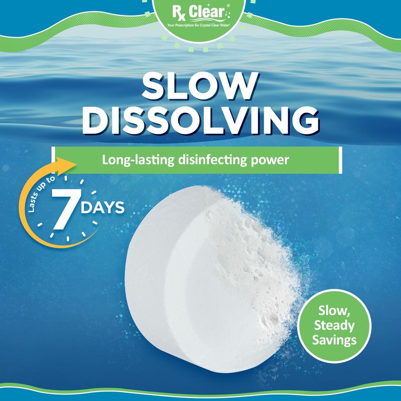 Rx Clear 1" Inch Chlorine Tabs | 5 Pounds |
