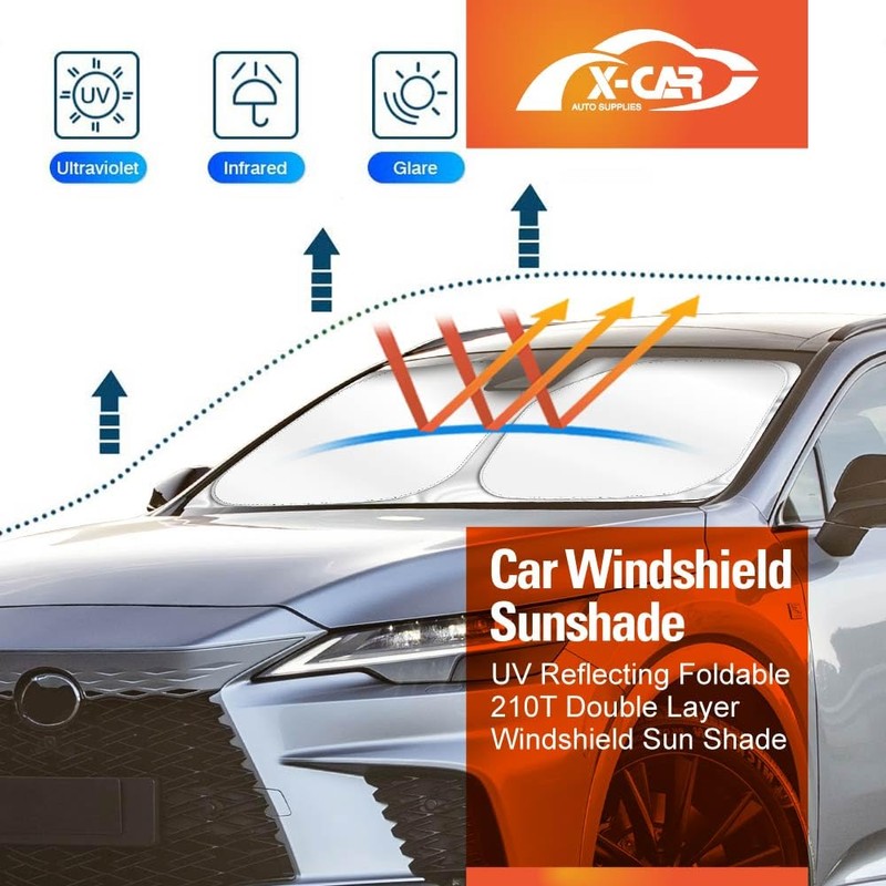 X-Car Windscreen Sun Shade for Lexus RX350 RX350h RX500h 2022-Onwards