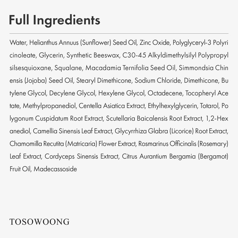 TOSOWOONG SOS Repair CICA Clinic Zinc Cream, 100,000ppm Zinc Oxide,