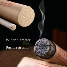 7cm-2.76inch Diameter Chinese Herb Moxa Stick 12 Year Chen High Purity Pure Moxa Supplies Handmade Moxibustion Roll,Natural Mugwort for Waist Knee Back Care