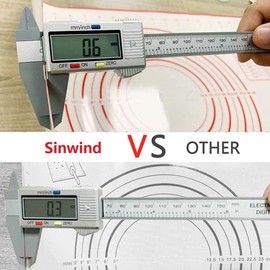 Sinwind Silikonmatte Silikon Backmatte Baking Mat BPA frei Nonstick mit Messungen Fondant Teig Gebäck Backmatte Teigmatte Wiederverwendbar für Fondant Gebäck Pizza Matte, 60x40cm Rot