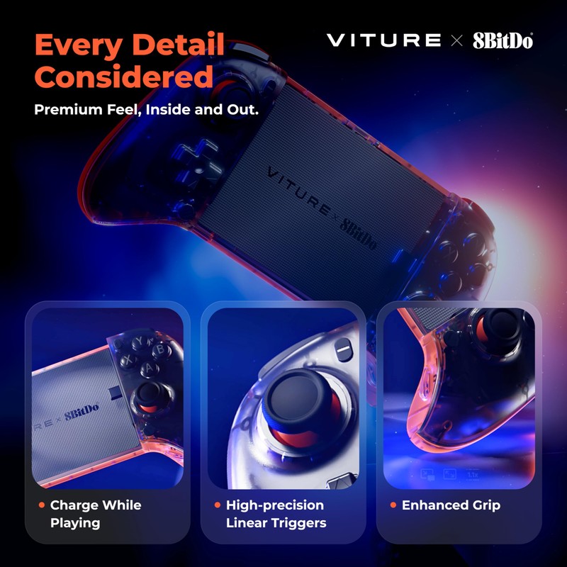 VITURE x 8BitDo Ultimate Mobile Gaming Controller – World’s First