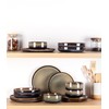 TheTerra Ceramic Dinnerware Sets for 4, 12 Pieces Handmade Reactive