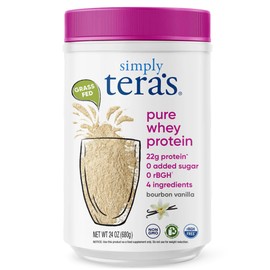 tera's: Simply Pure/rBGH-Free Whey Protein, Bourbon Vanilla, 24 oz