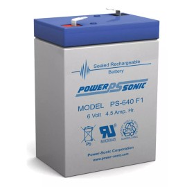 Power Sonic Bateria Respaldo Power Sonic Ps-640 F1 6v 4.5ah Agm