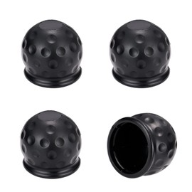 4 Pcs Trailer Hitch Ball Cover Universal 50mm, Tow Ball Cover, Tow Bar Cover, Towball Cover, Tow Gitch Cover(Black)