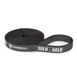 Premium Pull Up Assist Bands - Mobility & Powerlifting Bands - Extra Durable & Heavy Duty - Works with Any Pullup Station (#2 Black - 30 to 60 lb)