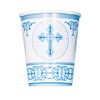 Unique Party 43826 - Radiant Cross Blue Religious Paper Cups,