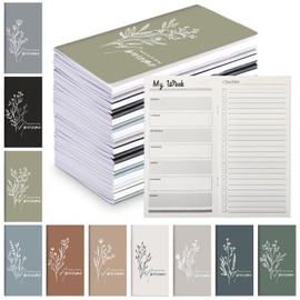 Qilery 30 Pcs Bulk Planners 2024 2025 Pocket Calendars Christmas Appreciation Gifts for Volunteer Teacher Employee Team to Do List Weekly Goals Inspirational Notepads(Aesthetic Positive)