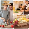 Patelai 12 Piece Round Wood Cutting Board Pizza Peel with