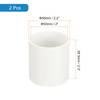 sourcing map 50mm PVC Pipe Coupling Adapter, 2 Pcs Pipe