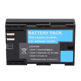 Camera Battery Rechargeable LP E6NH Battery 2250mAH For R5 R6 90D 60D 70D 80D 5D II 5D III 5D IV 5Ds 6D 6D II 7D 7D Mark II