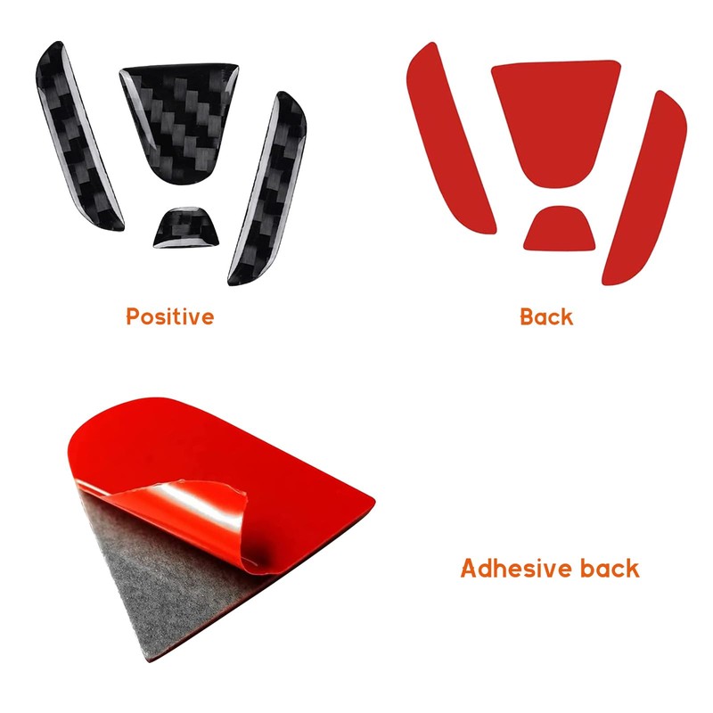 Bilisin Compatible with Rear Tailgate Insert Emblem Logo Carbon Fiber