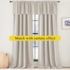 NICETOWN Faux Linen Texture Tie Up Valance Curtain for Kitchen