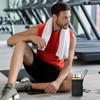 Elesunory 4 Pack Glass Juice Bottles Wide Mouth Shaker Bottles