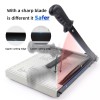 ZEQUAN A4 Paper Cutter Heavy Duty Metal Base, Stack Paper