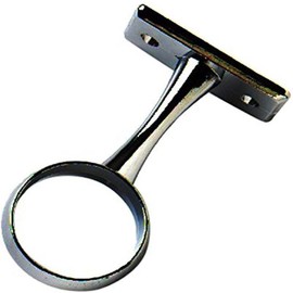 Merriway BH04415 Chrome Wardrobe Rod Rail Centre Support Bracket, 19 mm (3/4 inch)