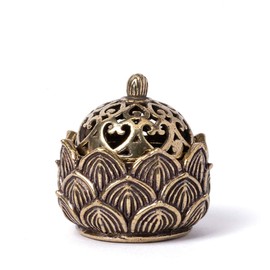 Lotus Incense Holder,Small Inscent Cone Burner,Mini Asian Style Lotus Flower Zen Decor Gift