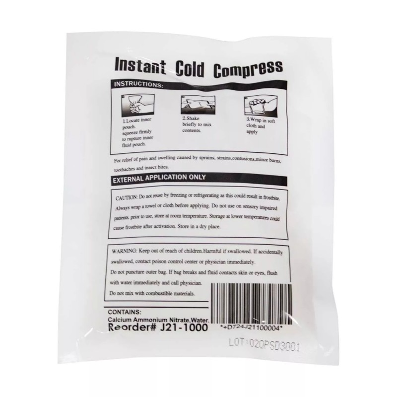 VIVID Instant Cold 5”x6” Reusable Gel Ice Packs - Hot
